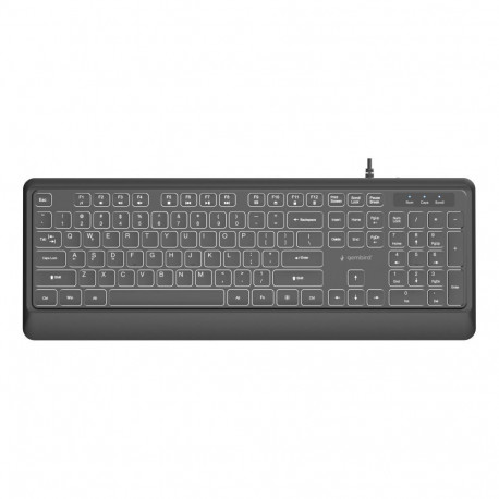 Gembird KEYBOARD MULTIMEDIA USB ENG/BLACK KB-UML-04