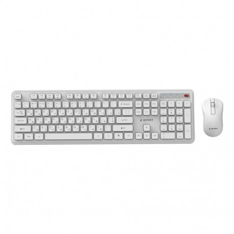 Gembird KEYBOARD +MOUSE WRL CYRILLIC/WH KBS-WPS-01-W-CYRL
