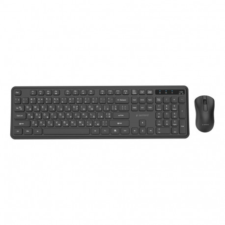 Gembird KEYBOARD +MOUSE WRL CYRILLIC/BK KBS-WPS-01-CYRL