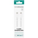 Vivanco cable USB-C - USB-C LongLife Charging 1.5m, white (62398) (opened package)