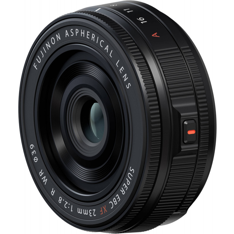 Fujifilm Fujinon XF 23mm f/2.8 R WR objektiiv, must