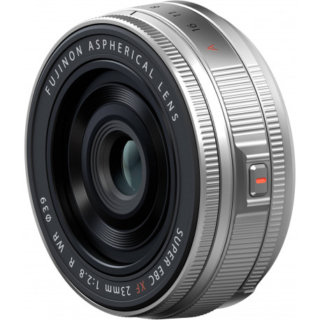 Fujifilm Fujinon XF 23mm f/2.8 R WR lens, silver