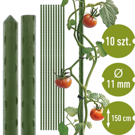 Bioogród aiapostid, BIOOGROD, 720443, kaetud teras, 1.5 m, Ø11 mm, 10 tk
