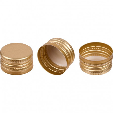 Screw cap for bottles, BROWIN, 634002, Ø28/18, gold, 100 pcs.