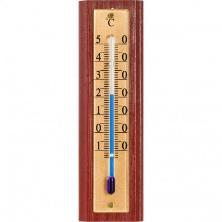 Bioterm 010500 toatermomeeter, -10 kuni +50°C, 12cm, puit, riputatav, kuldne skaala