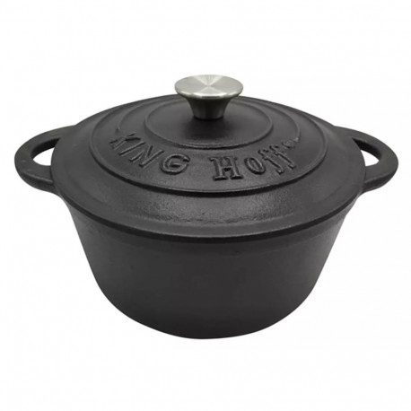 Kinghoff pott valurauast kaanega 24cm 4l, must