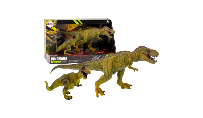 dinosaurifiguuride komplekt türannosaurusega ja väiksega realistlikud 2tk