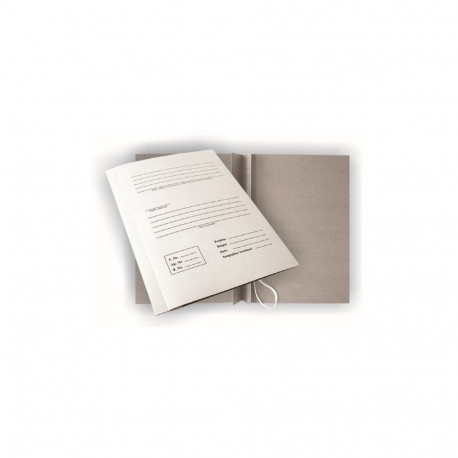 File covers SMLT A4 2-ribbon cardboard white
