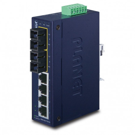 "PLANET 4+2 100FX Port Single mode Industrial Ethernet"