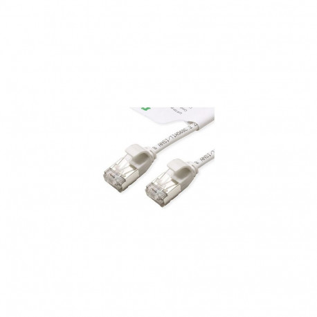 ROLINE patchkaabel U/FTP Cat.6A (Class EA) LSOH õhuke 0,3m, valge