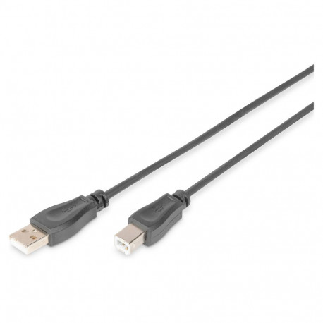 "DIGITUS USB 2.0 Anschlusskabel Typ A -B St/St 1.0m, sw"