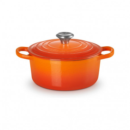 Le Creuset praadpott Signature ümmargune 18cm, ahjupunane