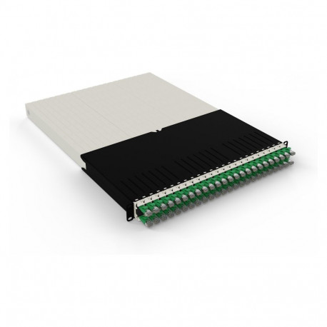 "Patchbox patchbox.one Kabeleinzugssystem 30RU/STP (1,8 m) mit 24 Kassetten, Patchkabel Cat. 6a, U/F