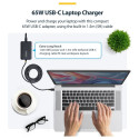StarTech sülearvuti laadija 65W USB-C