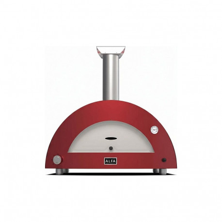 "Alfa Forni Moderno 3 Pizze Hybrid Antik Rot"