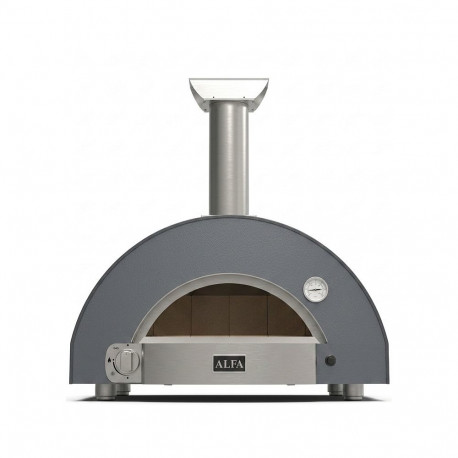 "Alfa Forni Classico 2 Pizze Hybrid Schiefer Grau"