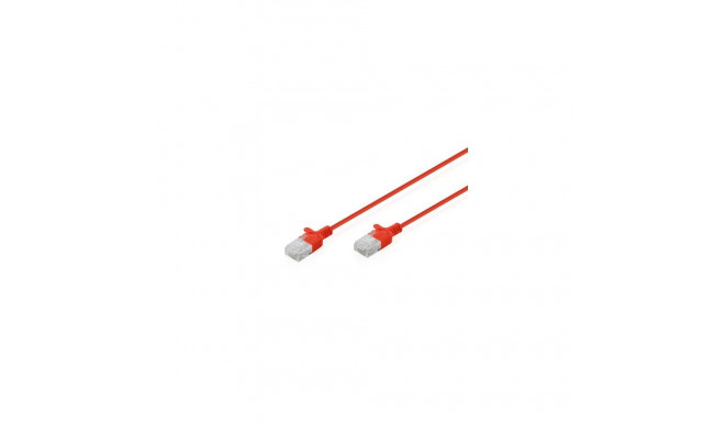 Digitus CAT 6 U-UTP Slim patch cable, 5 m, red