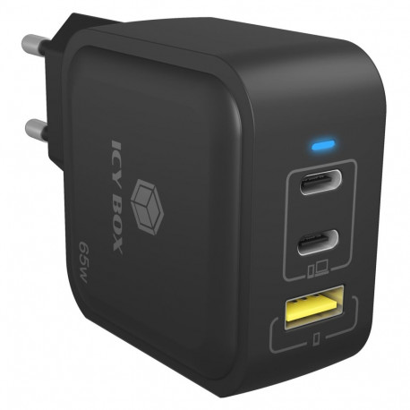 ICY BOX IB-PS1030-PD mobile device charger Universal Black AC Fast charging Indoor