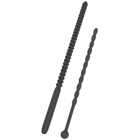 Ribbed Penis Dilator Set 2 pcs