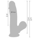 Realistic dildo vedelast silikoonist 19cm