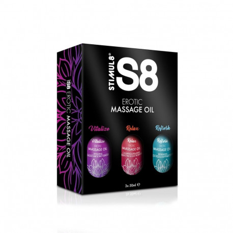 S8 massaažiõli 3x50ml karbis