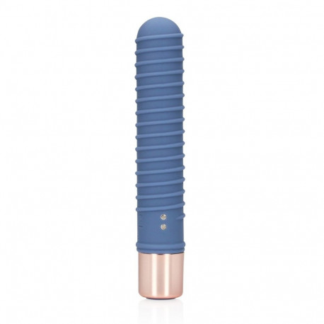 vibraator mini ribitud, sinine
