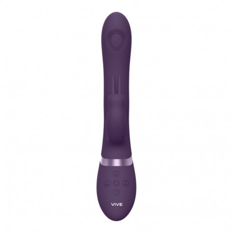 Rini jänkuvibraator Pulse Wave topelt-penetratsiooniga, lilla