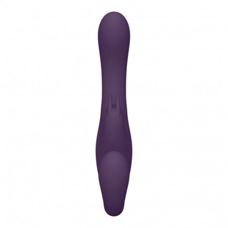 Suki - Vibrating Strapless Strap-on Rabbit - Purple