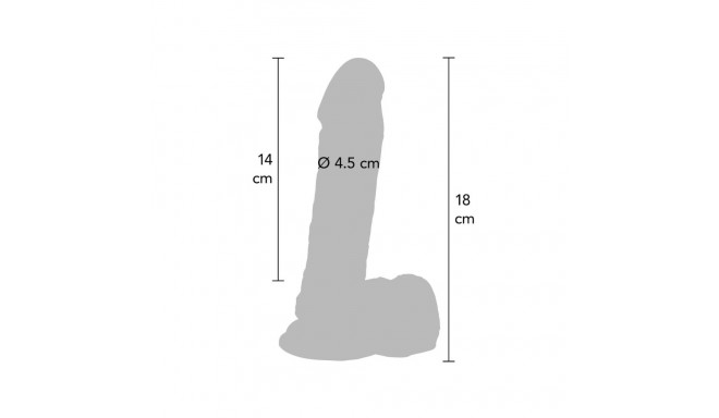 dildo 7inch pallidega