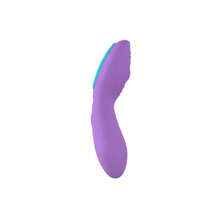 Aluspükste vibraator USB-puldiga, lilla