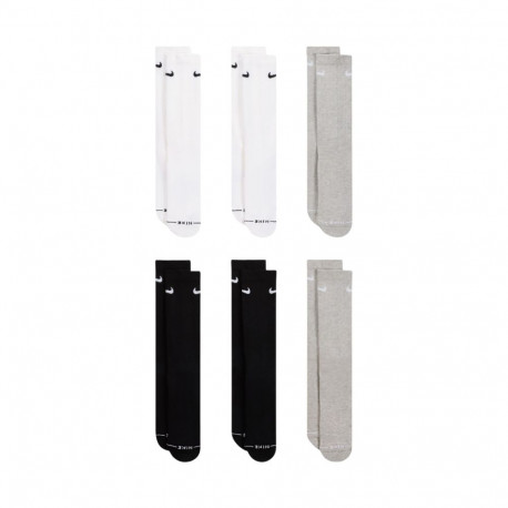 Skarpety Nike Everyday Elevated 6 par białe, czarne, szare HQ8021 903 35-37,5