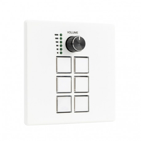 Control Keypad - Lindy Control Keypad 32306, Programmable, PoE, RS232/RS485/IR Outputs, White