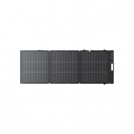 Portable Solar Panel - EcoFlow 160W Bifacial Design, IP68 Rating, Foldable Structure - Black