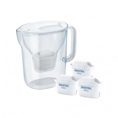 Water Filter Pitcher - Brita Style Essential 1.4L + 3 MAXTRA PRO Filters White