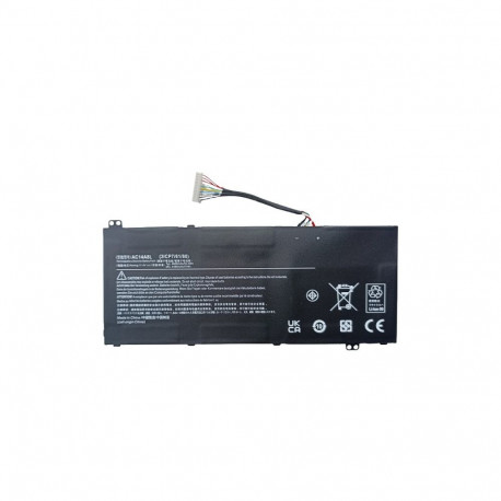 Notebook Replacement Battery - ACER AC14A8L, 4605mAh, 11.4V, Black