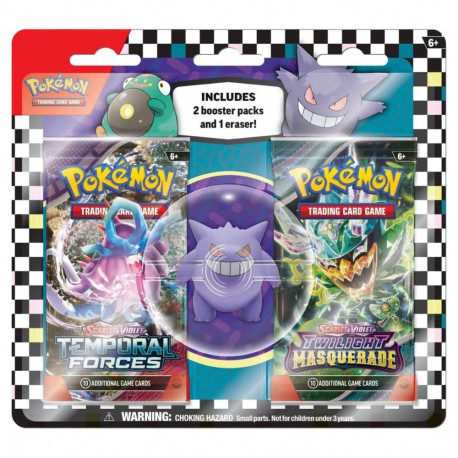 Toys, Games & Collectibles - Pokémon Scarlet & Violet Eraser Blister Set With 2 Booster Packs Gengar
