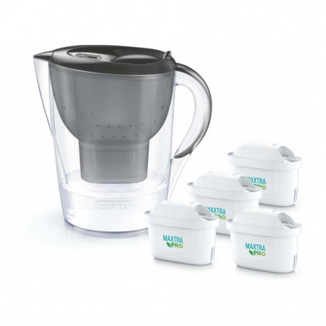 Water Filter Pitcher - Brita Marella 2.4L With 4 Maxtra Pro Filters Graphite