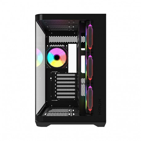 Computer Case - Krux Tano Midi Tower PC Case E-ATX/ATX, Tempered Glass, Black
