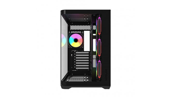 Computer Case - Krux Tano Midi Tower PC Case E-ATX/ATX, Tempered Glass, Black