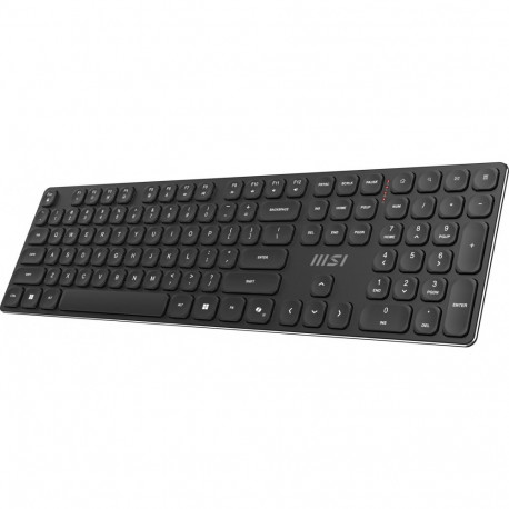 Wireless Keyboard and Mouse Combo - MSI Forge K210 Mechanical Switches, 1600 DPI, USB, Black