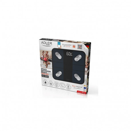 Electronic Bathroom Scale - Adler AD 8186 Smart Black