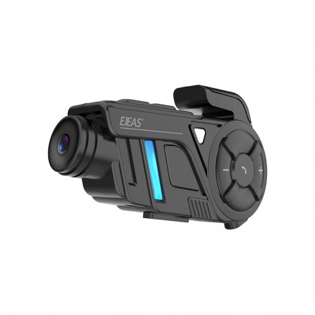 Motorcycle Intercom System - EJEAS K1Pro 8 Riders, 2K Camera, 17H Battery Life Black