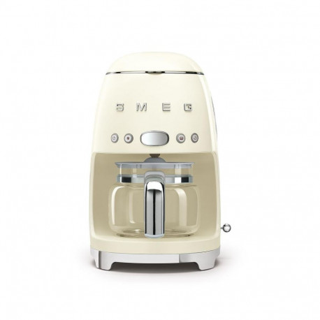 Coffee Maker - Smeg 50' Style 10 Cups Auto-Start Keep-Warm Cream