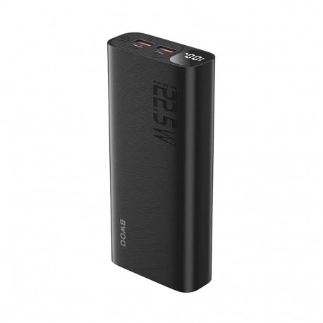 BWOO 22.5W 20000 mAh power bank with LCD screen, black