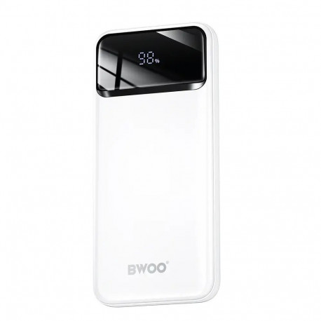 BWOO Ultra thin 22.5W 10000mAh Power Bank, White