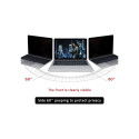 Qoltec Privacy filter 15.6" | 16:9 | Eye protection | Panoramic