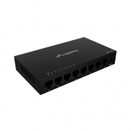 Lanberg | Switch 8x1GB/s Unmanagment Gigabit Ethernet Desktop 12V metal case | DSM1-1008
