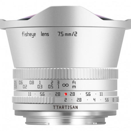 TTARTISAN 7,5mm f/2,0 Fisheye, silber - Sony E