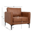Armchair SOFIA brown