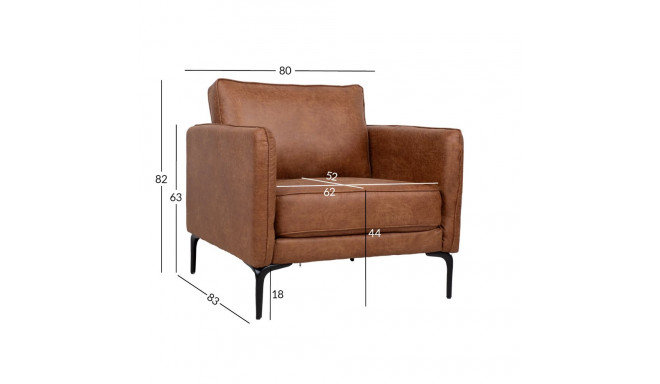 Armchair SOFIA brown